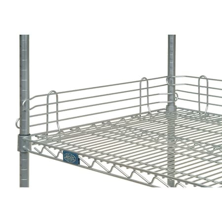 Global Industrial Chrome Ledge 30L X 4H for Wire Shelves AL430C